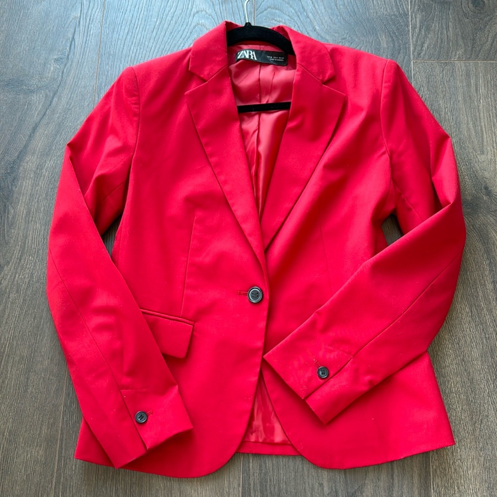 Zara red blazer - size 4